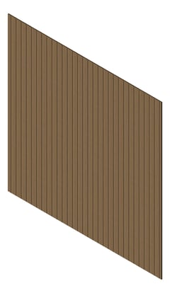 3D Presentation Image of Cladding Aluminium Knotwood Traditional Vertical 100Shadowline WhiteAsh
