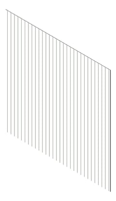 3D Presentation Image of Cladding Aluminium Knotwood Traditional Vertical 100Shadowline White