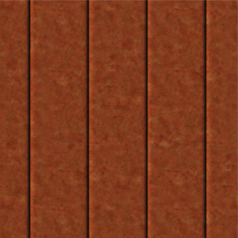 Image of Cladding Aluminium Knotwood Traditional Vertical 150Flat AmberRust