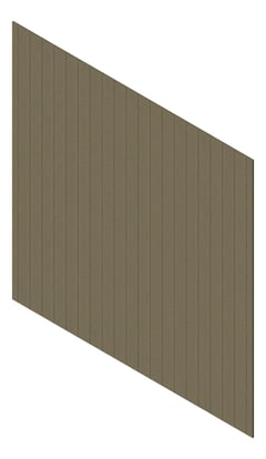 3D Presentation Image of Cladding Aluminium Knotwood Traditional Vertical 150Flat Driftwood
