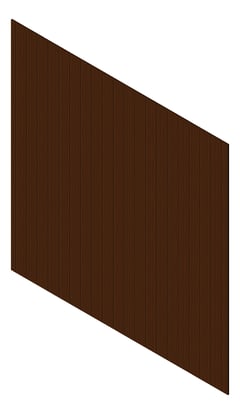 3D Presentation Image of Cladding Aluminium Knotwood Traditional Vertical 150Flat EnglishChestnut