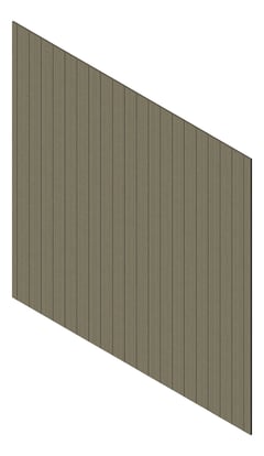 3D Presentation Image of Cladding Aluminium Knotwood Traditional Vertical 150Flat GreyAsh