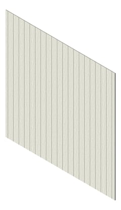 3D Presentation Image of Cladding Aluminium Knotwood Traditional Vertical 150Flat HamptonsCedar