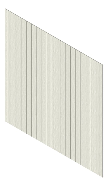 3D Presentation Image of Cladding Aluminium Knotwood Traditional Vertical 150Flat HamptonsCedar