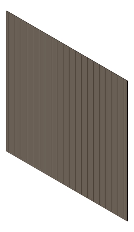 3D Presentation Image of Cladding Aluminium Knotwood Traditional Vertical 150Flat Jasper