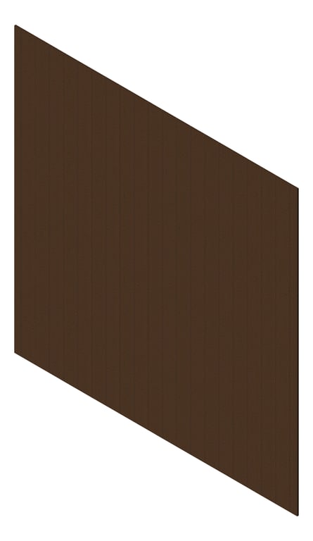 3D Presentation Image of Cladding Aluminium Knotwood Traditional Vertical 150Flat Kwila