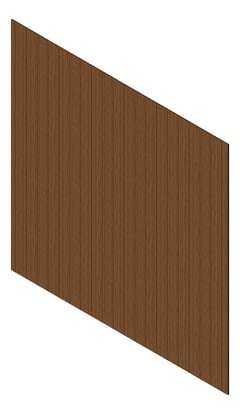 3D Presentation Image of Cladding Aluminium Knotwood Traditional Vertical 150Flat LightOak