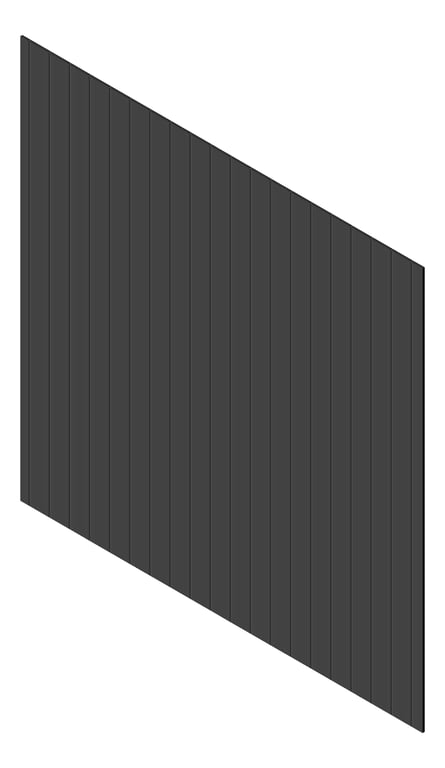 3D Presentation Image of Cladding Aluminium Knotwood Traditional Vertical 150Flat Monument