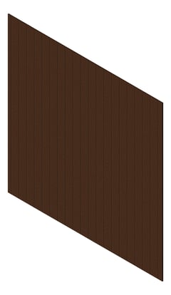 3D Presentation Image of Cladding Aluminium Knotwood Traditional Vertical 150Flat PacificTeak