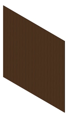 3D Presentation Image of Cladding Aluminium Knotwood Traditional Vertical 150Flat RedWood