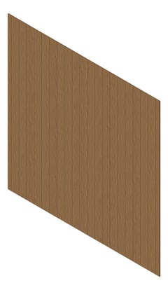 3D Presentation Image of Cladding Aluminium Knotwood Traditional Vertical 150Flat SilverWattle