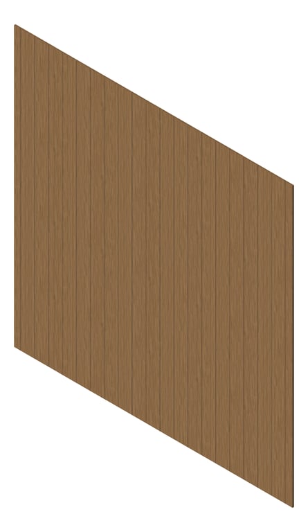 3D Presentation Image of Cladding Aluminium Knotwood Traditional Vertical 150Flat SilverWattle