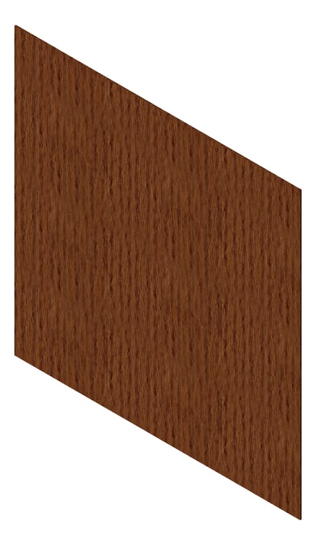 3D Presentation Image of Cladding Aluminium Knotwood Traditional Vertical 150Flat SpottedGum