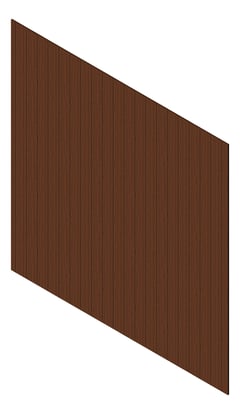 3D Presentation Image of Cladding Aluminium Knotwood Traditional Vertical 150Flat WesternRedCedar