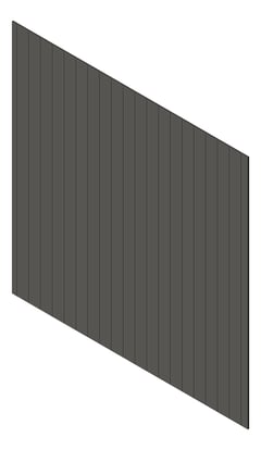 3D Presentation Image of Cladding Aluminium Knotwood Traditional Vertical 150Flat WoodlandGrey