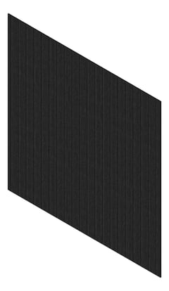 3D Presentation Image of Cladding Aluminium Knotwood Traditional Vertical 150Shadowline BlackWenge