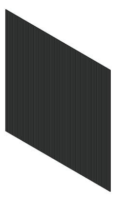 3D Presentation Image of Cladding Aluminium Knotwood Traditional Vertical 150Shadowline Black