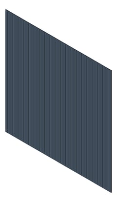 3D Presentation Image of Cladding Aluminium Knotwood Traditional Vertical 150Shadowline DeepOcean