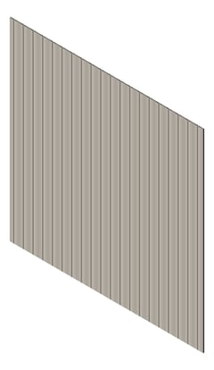 3D Presentation Image of Cladding Aluminium Knotwood Traditional Vertical 150Shadowline Dune