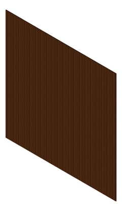 3D Presentation Image of Cladding Aluminium Knotwood Traditional Vertical 150Shadowline EnglishChestnut