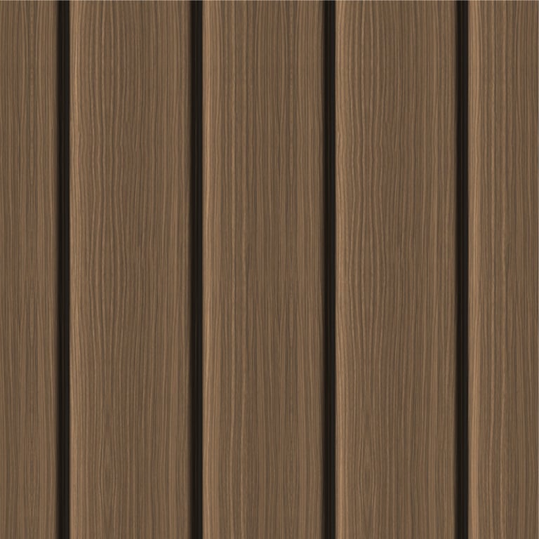 Navigate to Cladding Aluminium Knotwood Traditional Vertical 150Shadowline FrenchWalnut