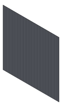 3D Presentation Image of Cladding Aluminium Knotwood Traditional Vertical 150Shadowline Ironstone