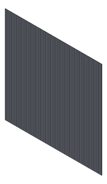 3D Presentation Image of Cladding Aluminium Knotwood Traditional Vertical 150Shadowline Ironstone