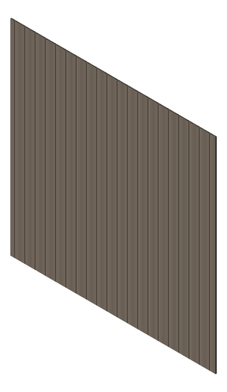 3D Presentation Image of Cladding Aluminium Knotwood Traditional Vertical 150Shadowline Jasper