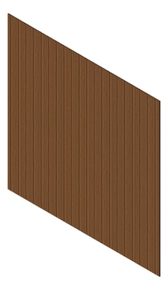 3D Presentation Image of Cladding Aluminium Knotwood Traditional Vertical 150Shadowline LightOak