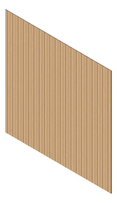 3D Presentation Image of Cladding Aluminium Knotwood Traditional Vertical 150Shadowline NordicOak