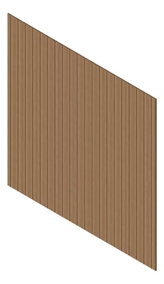 3D Presentation Image of Cladding Aluminium Knotwood Traditional Vertical 150Shadowline NorwegianBeech
