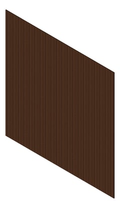 3D Presentation Image of Cladding Aluminium Knotwood Traditional Vertical 150Shadowline PacificTeak