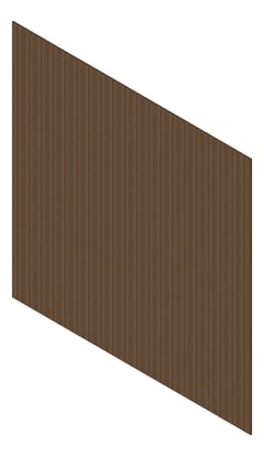 3D Presentation Image of Cladding Aluminium Knotwood Traditional Vertical 150Shadowline QueenslandWalnut