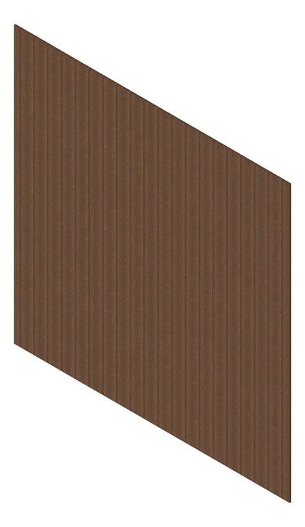 3D Presentation Image of Cladding Aluminium Knotwood Traditional Vertical 150Shadowline RoyalOak