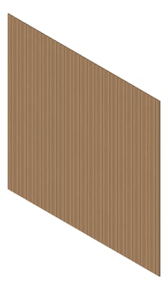 3D Presentation Image of Cladding Aluminium Knotwood Traditional Vertical 150Shadowline Sycamore