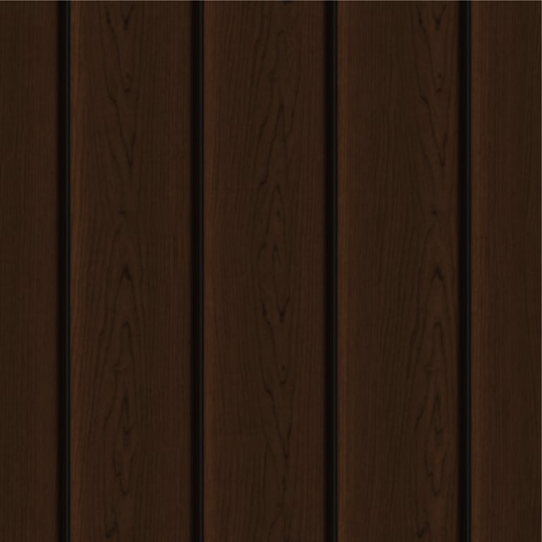 Navigate to Cladding Aluminium Knotwood Traditional Vertical 150Shadowline TeakBrown