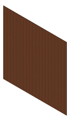 3D Presentation Image of Cladding Aluminium Knotwood Traditional Vertical 150Shadowline WesternRedCedar