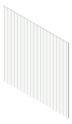 3D Presentation Image of Cladding Aluminium Knotwood Traditional Vertical 150Shadowline White