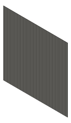 3D Presentation Image of Cladding Aluminium Knotwood Traditional Vertical 150Shadowline WoodlandGrey