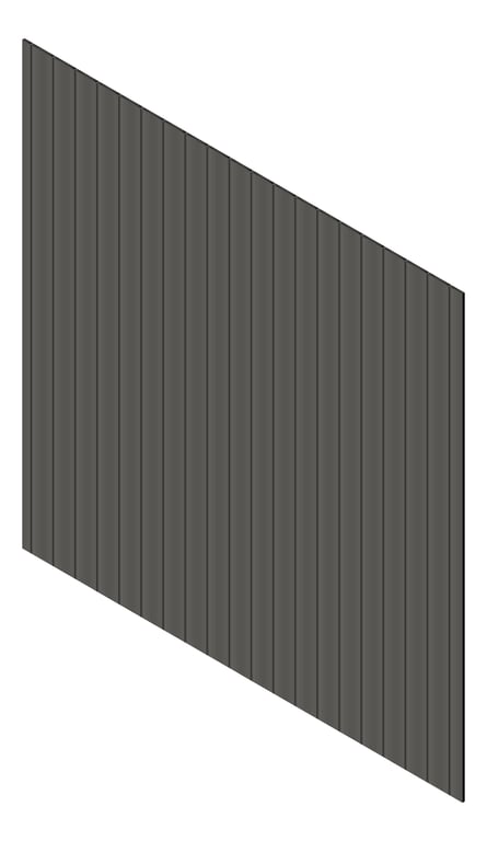3D Presentation Image of Cladding Aluminium Knotwood Traditional Vertical 150Shadowline WoodlandGrey