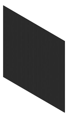 3D Presentation Image of Cladding Aluminium Knotwood Traditional Vertical 200Flat BlackCedar