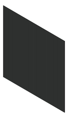 3D Presentation Image of Cladding Aluminium Knotwood Traditional Vertical 200Flat Black