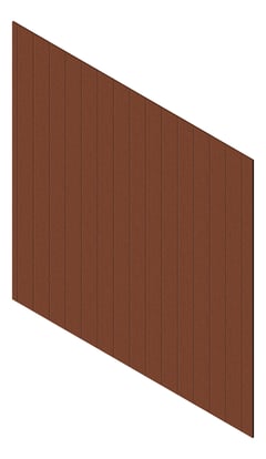 3D Presentation Image of Cladding Aluminium Knotwood Traditional Vertical 200Flat Blackbutt