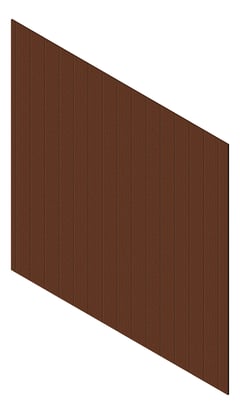 3D Presentation Image of Cladding Aluminium Knotwood Traditional Vertical 200Flat BushCherry