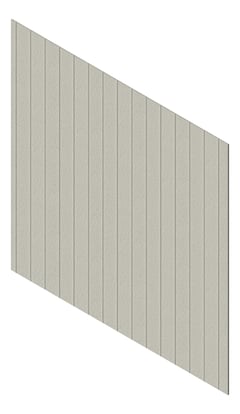 3D Presentation Image of Cladding Aluminium Knotwood Traditional Vertical 200Flat Concrete