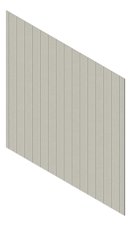3D Presentation Image of Cladding Aluminium Knotwood Traditional Vertical 200Flat Concrete