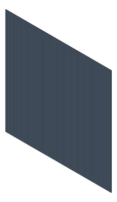 3D Presentation Image of Cladding Aluminium Knotwood Traditional Vertical 200Flat DeepOcean