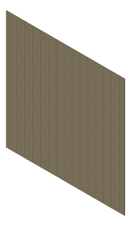 3D Presentation Image of Cladding Aluminium Knotwood Traditional Vertical 200Flat Driftwood