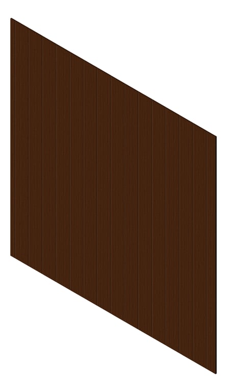 3D Presentation Image of Cladding Aluminium Knotwood Traditional Vertical 200Flat EnglishChestnut