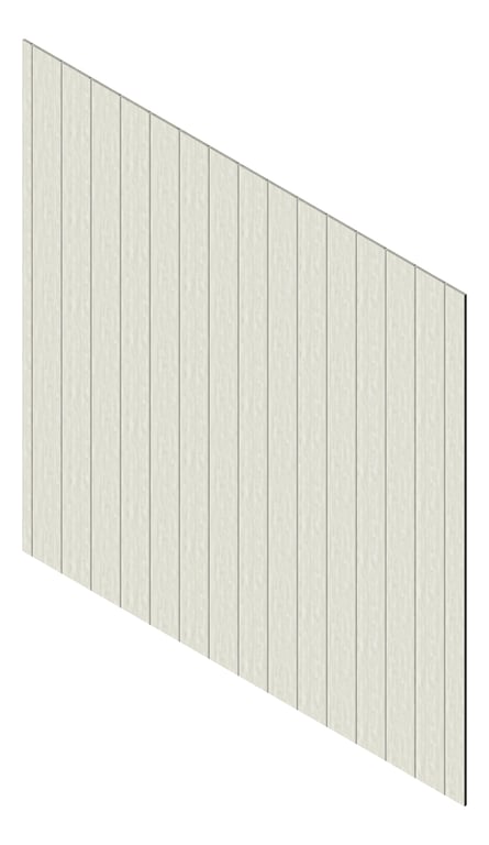 3D Presentation Image of Cladding Aluminium Knotwood Traditional Vertical 200Flat HamptonsCedar